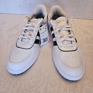 Size 10 Adidas Women's White and Black Breaknet Sleek Sneakers, NWT, No Box